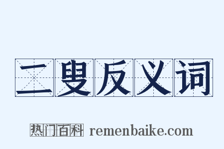 二叟反义词是什么意思的图片